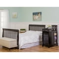 Dream On Me Brody 5in1 Convertible Crib with Changer, Black