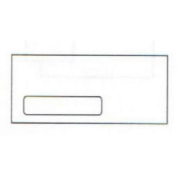 No. 10 Recovery® White Cut Out Window (A) Envelopes, 4-1/8" x 9-1/2", Recycled (30% Post-Consumer), Acid Free, Vellum Finish (FSC® Certified) - Box of 500 Envelopes