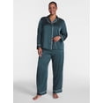 thumbnail image 2 of Joyspun Women’s Stretch Satin Sleep Top and Pants, 2-Piece Set, Sizes XS to 3X, 2 of 5