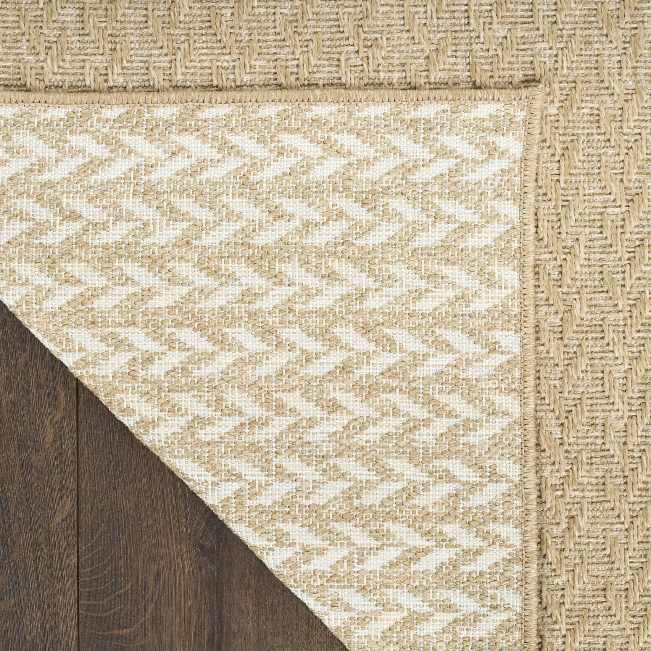 Nourison Tulum 2'2" x 10' Taupe Outdoor Rug