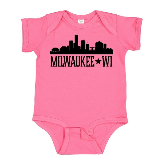 Inktastic Milwaukee Wisconsin City Skyline Boys or Girls Baby Bodysuit