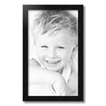 thumbnail image 2 of ArtToFrames 13" x 22" Satin Black Double Step Lip Picture Frame, 13x22 inch Black Wood Poster Frame (WOM-1418), 2 of 7