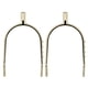 thumbnail image 1 of Espuelas cromadas para niña joven Espuelas estrechas de aleación de zinc y latón cromado para mujer (oro), 1 of 5