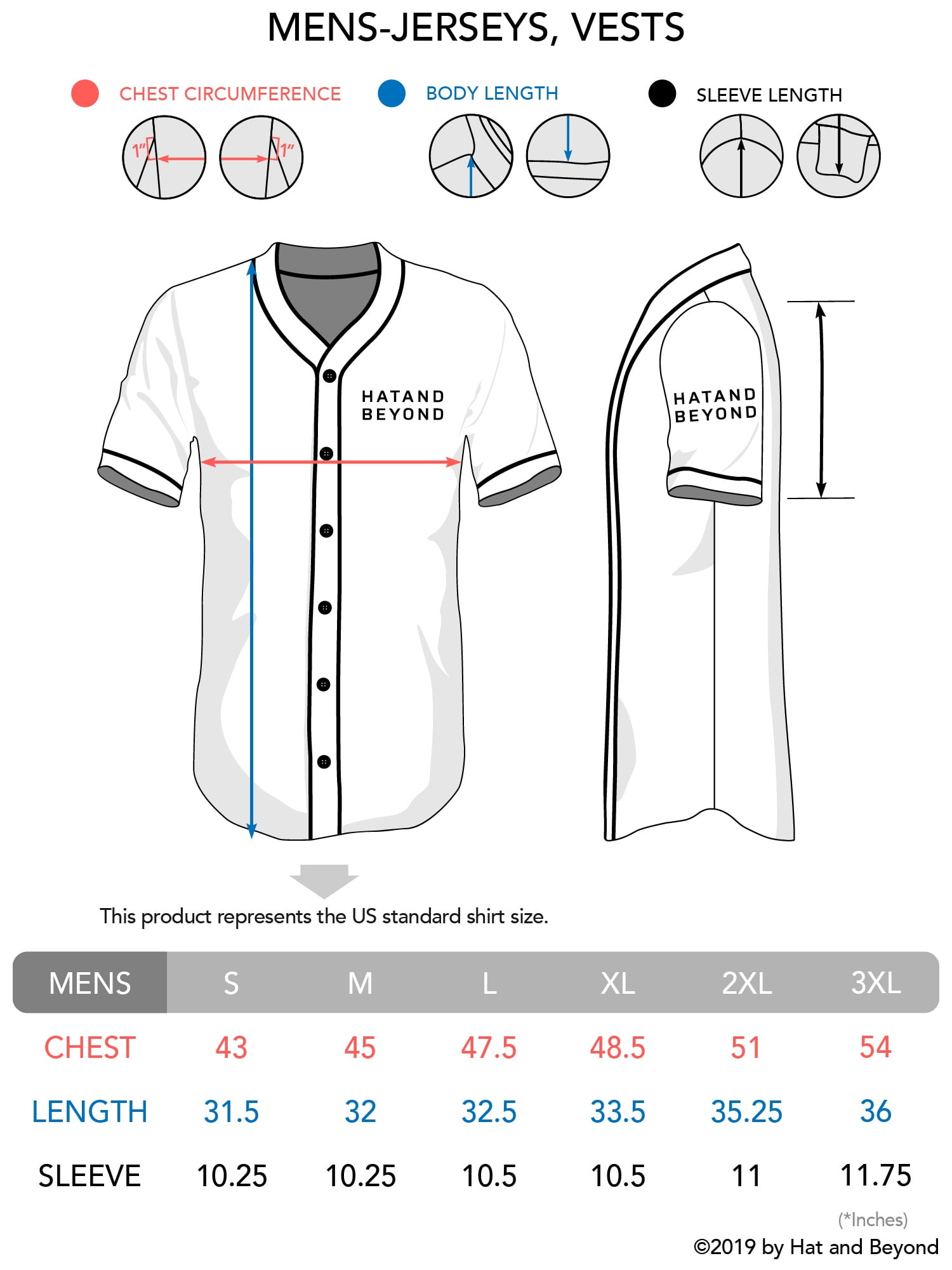 Hat and Beyond, Men's Baseball Jersey T-Shirt, Lightweight 100
