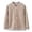Khaki, variant on lnmuld Kids Jacket Boys Warm Lined Hooded Jacket Soft Winter Coat Kids Button Front School Outerwear for Children Outdoor Activities Solid Color Size:6-7 Years