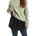 thumbnail image 6 of Homenesgenics Skirt for Women Plus Size Women's Shirt Extension Skirt Shirt Extension Blouse Skirt Blouse Extension Mini underskirt Black XL, 6 of 9