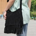 thumbnail image 7 of SHIYUU Fringe Crossbody Shoulder Bag Tassel Messenger Bag Fashionable Western Fringe Purse, 7 of 7