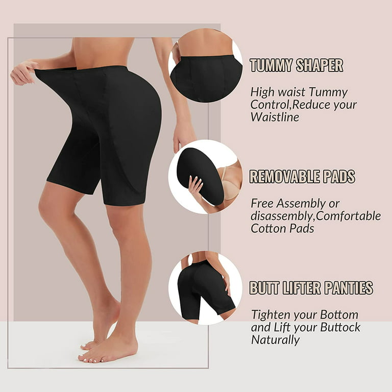 Lilvigor Butt Lifter Hip Enhancer Padded Shaper Control Panties Hip Pads  Seamless Push Up Buttock Shapewear for Women