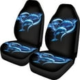 thumbnail image 2 of Uourmeti Blue Ocean Dolphin Love Heart Print Car Seat Covers for Front Seat Breathable Bucket Seat Protector Cushion Covers Universal Fit Cars Truck Suv Van Cute Car Interior Decor(2 Pack), 2 of 7