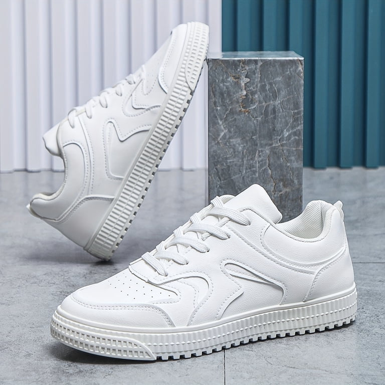 Canvas Casual Shoes] Simple Style Solid Color Canvas Shoes - Lace