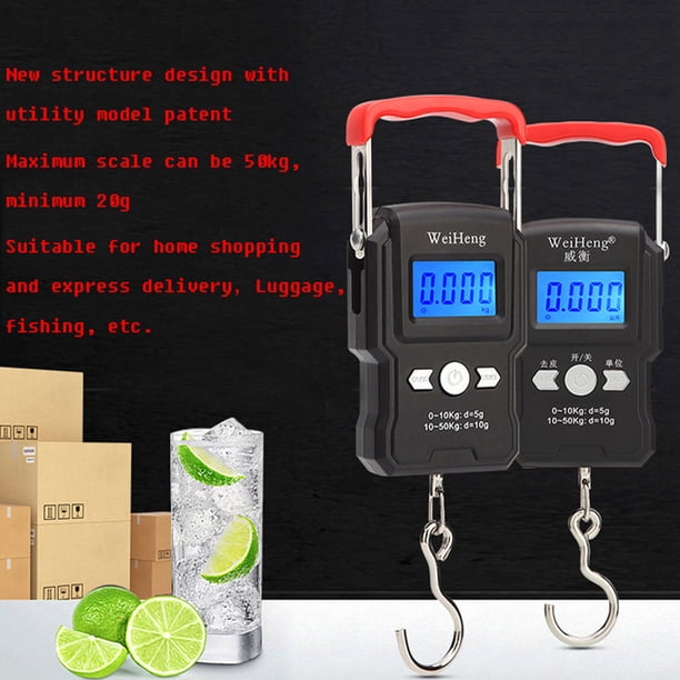 digital weight hook minimum maximum Flexzion Luggage Scale, Baggage Scale, 110 Lb (50 Kg) with 10g Deviation, Portable Handheld Suitcase Weight Scale with for Travel, Fish Weighing, Black : Clothing, Shoes & Jewelry Weigh your catch with ease using EEEkits fishing scale Portable Fishing Scale, EEEkit 110lb