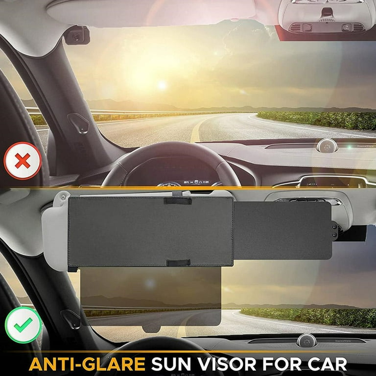  JOYTUTUS Sun Visor for Car, Universal Anti-Glare