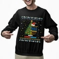 thumbnail image 2 of Christmas Sweatshirt, Happy Chrismukkah Ugly Sweater Holiday Sweatshirt, Unique Hanukkah & Christmas Sweatshirt, Witty Menorah & Tree Gift for Women & Men, 2 of 5