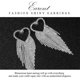 thumbnail image 2 of Pendientes de corazón con borlas y diamantes de imitación, cadena larga de plata con flecos, pendientes colgantes de cristal, joyería vintage para fiesta nupcial para mujeres y niñas, 2 of 5
