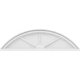 thumbnail image 3 of Ekena Millwork 36"W x 10"H x 2"P Segment Arch 3 Spoke Architectural Grade PVC Pediment, 3 of 7
