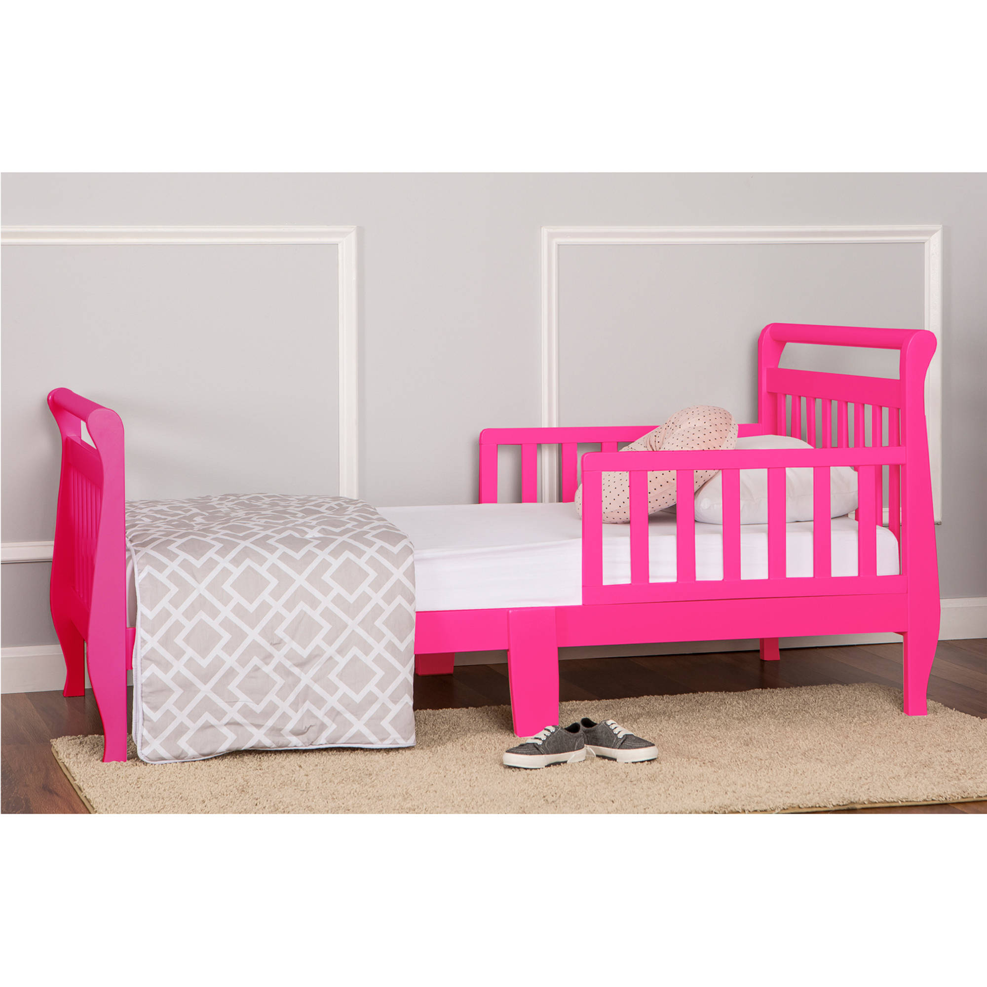 Dream On Me Sleigh Toddler Bed, Fuschia Pink - image 2 of 3