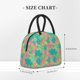 thumbnail image 2 of Balery Colorful Palm Leaves Bolsa de Almuerzo para Mujeres, Caja de Almuerzo, Bolsa de Almuerzo Pequeña Impermeable, Tote de Almuerzo Reutilizable con Gran Capacidad, 2 of 6