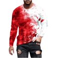 thumbnail image 1 of Virmaxy Haut à Manches Longues Imprimé Éléments Halloween 2024 pour Hommes Col Rond Multicolore-29 S, 1 of 5