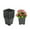 Black, variant on netuera 1 Gallon Plastic Grow Pots Plant Bonsai Square Garden Container 10 Pack