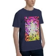 thumbnail image 2 of Bingfone Colorful Tie Dye Stained Glass 3 Men'S Loose Fit Short-Sleeve Pocket T-Shirt, 2 of 7