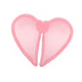 thumbnail image 2 of Disfraz de princesa con alas de corazón para San Valentín, peluche rosa para decoración de fotos Adorno de peluche de conejito, 2 of 9