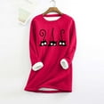 thumbnail image 1 of TINZ Chandail pour Femmes avec Imprimé Confortable Col Rond Vêtements d'Intérieur d'Hiver Chandail Manches Longues Compression Hauts pour Femmes Hommes Chemise Thermique Pack Thermiques pour Femmes Hauts Temps Froid, 1 of 2