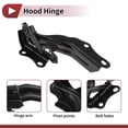 thumbnail image 4 of Conjunto de bisagra del capó Unique Bargains para Toyota Avalon 2018–2024 - Lado derecho del soporte del capó 5341007050 bisagra del capó de hierro duradera 1 pieza, 4 of 7