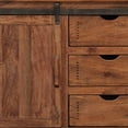 thumbnail image 3 of Umey 50 Inch 3 Drawer TV Entertainment Console 1 Door Brown Mango Wood - Saltoro Sherpi, 3 of 5