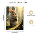 thumbnail image 2 of Acheng Very Good Pure And Cute Rabbit Canvas Wall Art Adorable Animal Wall Decor Canvas Picture Floral Artwork Painting for Living Room Bedroom Kitchen Home Office Wall picture 3, 2 of 5