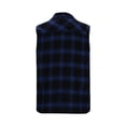 thumbnail image 3 of yillto Mens Sleeveless Tops Button down Plaid Tank Shirts Summer Casual Blouse Top for Beach Vacation, 3 of 4