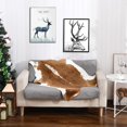 thumbnail image 1 of shiyou-Faux Cowhide Rug Small Cow Print Rugs Western Decor Animal Rugs for Living Room Bedroom, Kahqi(70x110cm,27x43in), 1 of 4