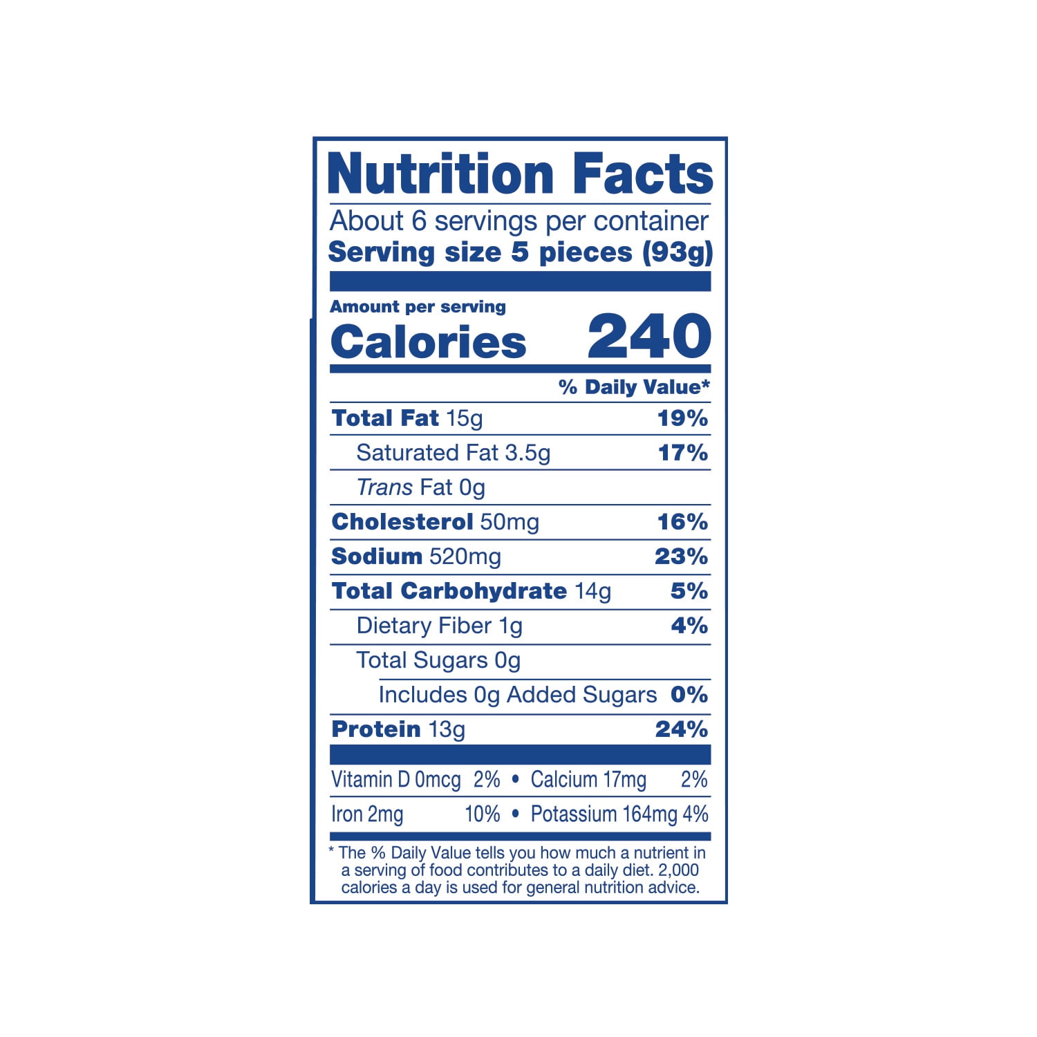 White Castle Original Chicken Rings 20oz Bag (Frozen Chicken)