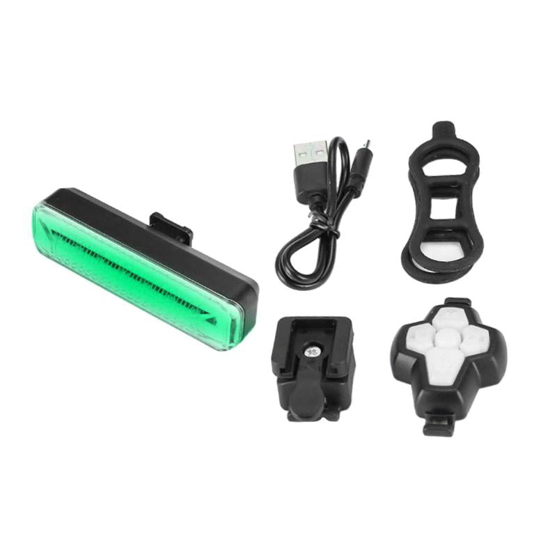 USB Rechargeable LED Bike Tail Light,Wireless remote control 500mah Lithium Battery Bright Bicycle Rear Cycling Safety Flashlight USB Cables Included Water Resistant 