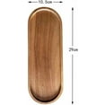 thumbnail image 3 of Wood Serving Trays Charcuterie Boards Oval Wooden Plates Wood Serving Platter Cheese Dinner Plates Bulk for Dessert Snack Bread Fruit Appetizer Dishes (11.5x4Inch*12Pack), 3 of 8