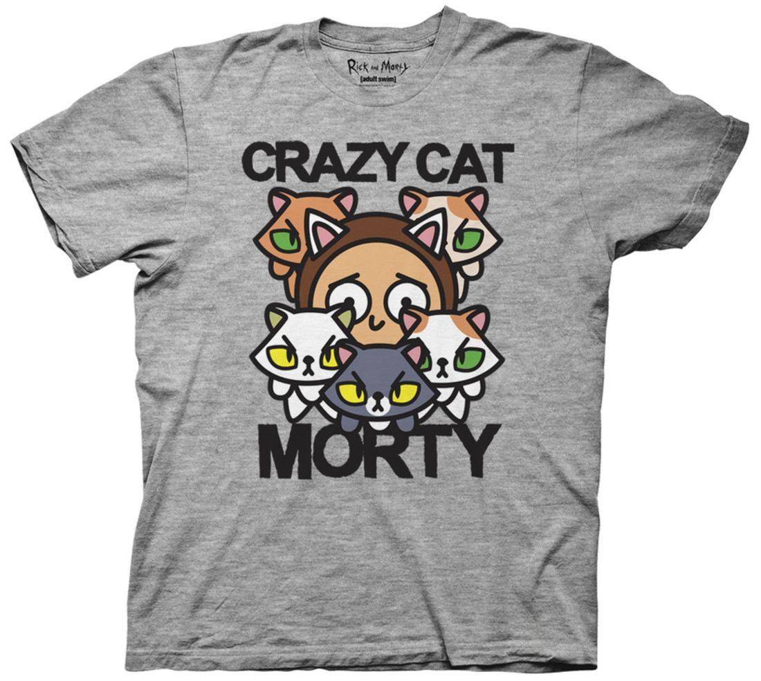 Ripple Junction Rick And Morty Crazy Cat Morty Apparel T Shirt