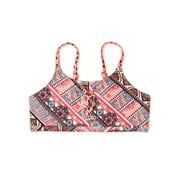Wonder Nation Girls Boho Ditzy Mix & Match Swim Bikini Top, Sizes 4-18