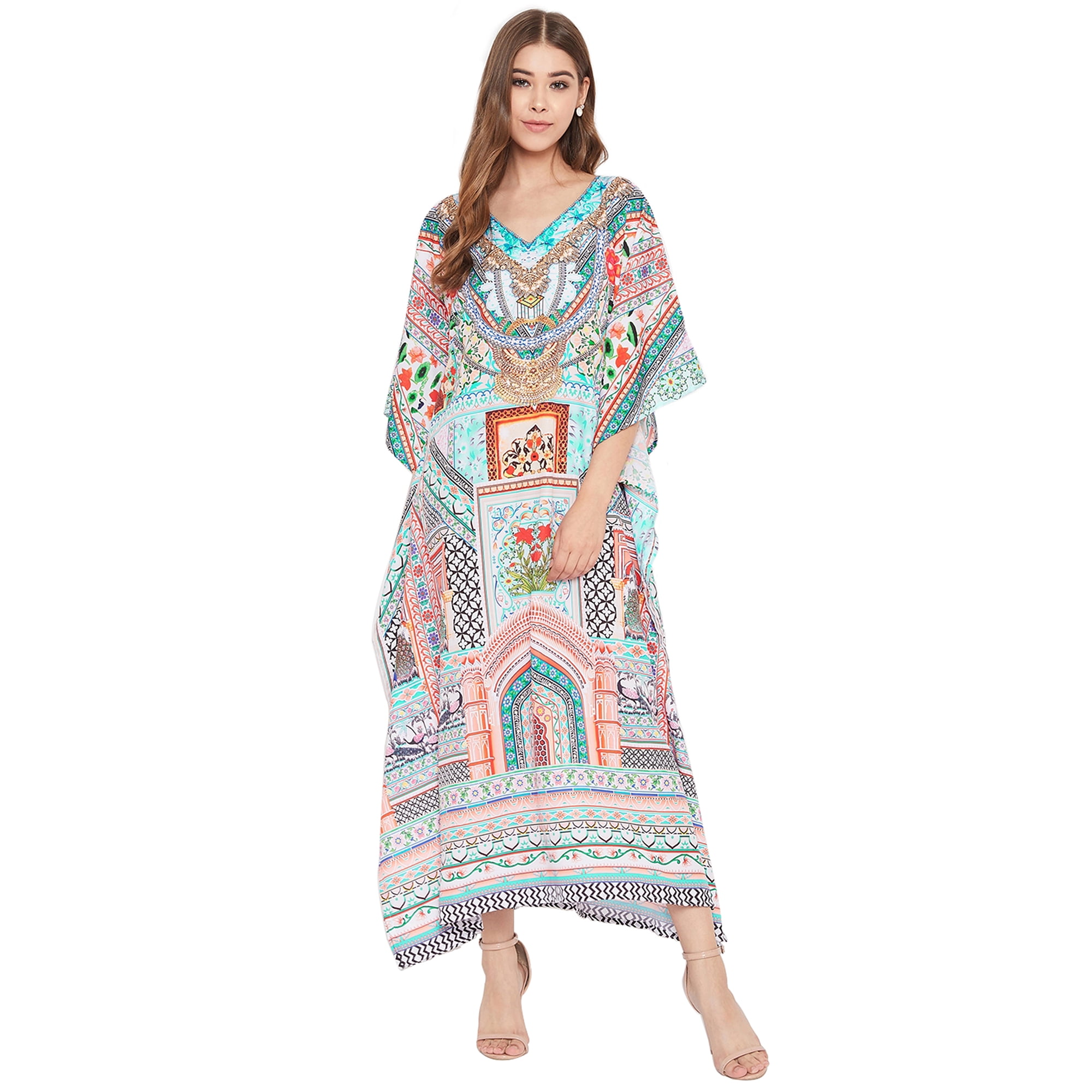 Women's Plus Size Kaftans Dresses for Women Full Length Maxi Caftan ...