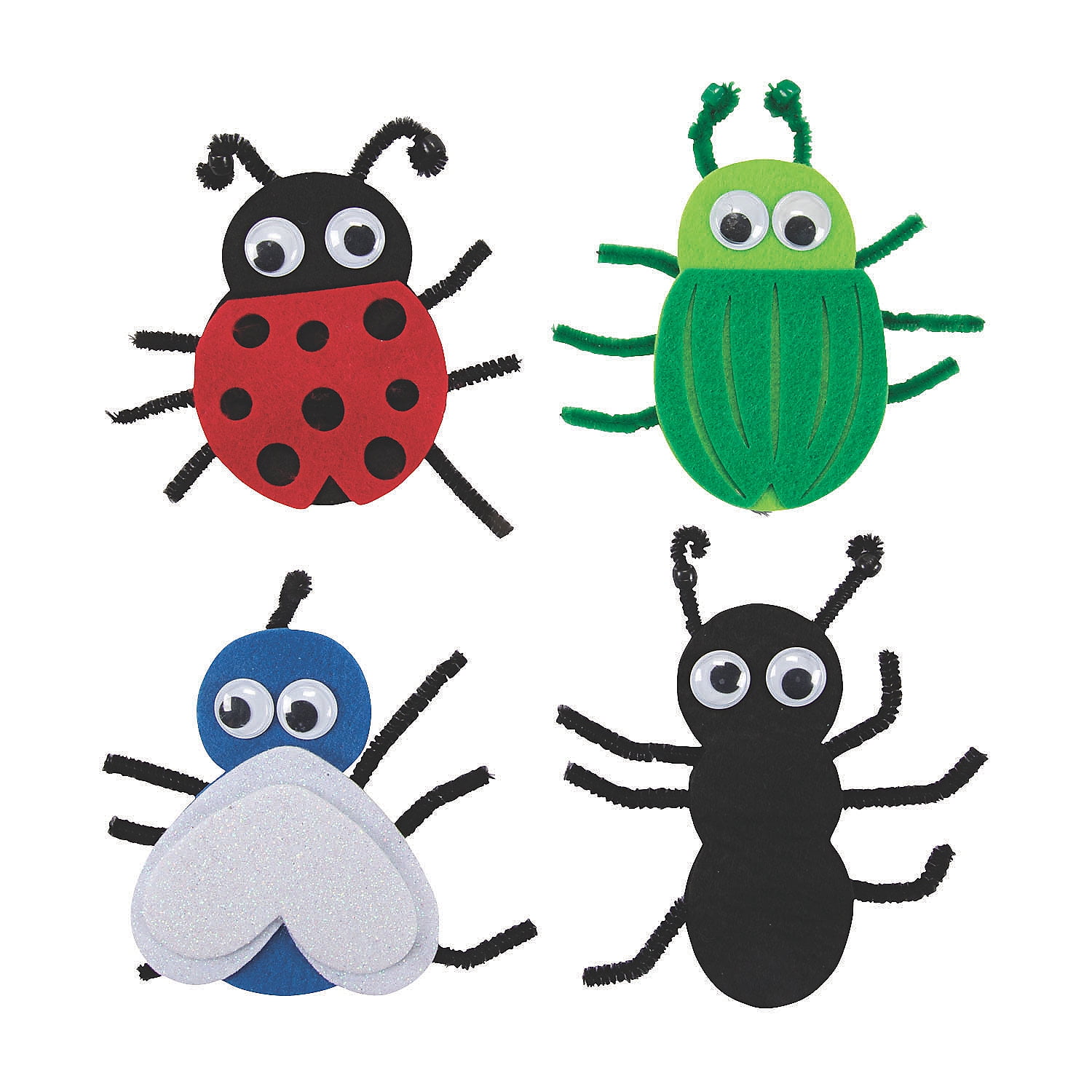Fun Express Foam Bug Mask Craft Kit Educational and Learning Activities for Kids 12 Pieces 