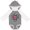 Granite & White w Ears, variant on Science Atom Cute Physicist Boys or Girls Long Sleeve Baby Bodysuit