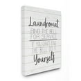 thumbnail image 1 of Stupell Industries Laundromat Funny Word Bathroom Laundry Black And White Design Canvas Wall Art by Kimberly Allen, 1 of 3