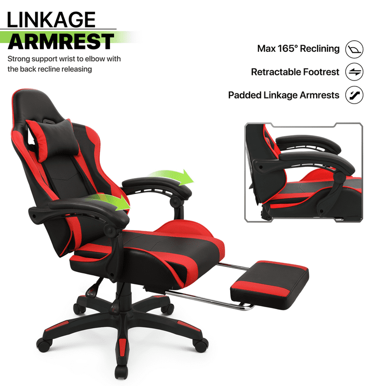 Gaming chair with leg support sale