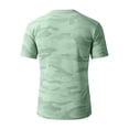 thumbnail image 4 of Fabrcox Camo Workout Shirts Men Quick Dry Crew Neck Men's Short Sleeve Shirts Big and Tall Lightweight Outdoor Running Athletic Mens T Shirt Graphic Green XXXL, 4 of 4