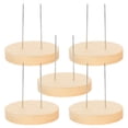 thumbnail image 1 of OULII 5Pcs Minimalist Doll Stand Wooden Light Yellow Support Craft Lovers, 1 of 8