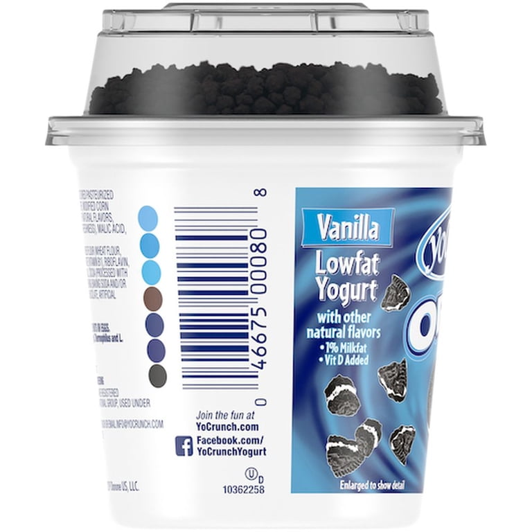 YoCrunch Low Fat Vanilla Yogurt with Oreo Cookies N Cream, 6oz
