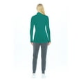 thumbnail image 3 of ACTIVE UNIFORMS Women's Long Sleeve Turtle-Neck T-Shirt Under Scrub (True Hunter Green, 3X-Large), 3 of 5