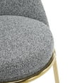 thumbnail image 5 of Christopher Knight Home Luxury Gray Upholstered Barstools, Gold Metal Frame, Set of 2, 5 of 8