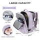 thumbnail image 2 of Mochila de viaje WONHOX Large para mujer impermeable morada, 2 of 7
