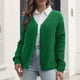 thumbnail image 2 of Suéter cárdigan de manga larga con botones de color sólido informal para mujer, suéter con cuello en V Pompotops  hdfakjf11409, 2 of 6