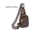 thumbnail image 4 of Bag Women Crossbody Backpack Chest Bag Adjustable Shoulder Strap Versatile Dark Camel, 4 of 8