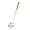Walnut Handle - Ladle, variant on Wok Spatula and Ladle Tool Set 17 inches 304 Stainless Steel Wood Handle ウォールナット- 2pcs